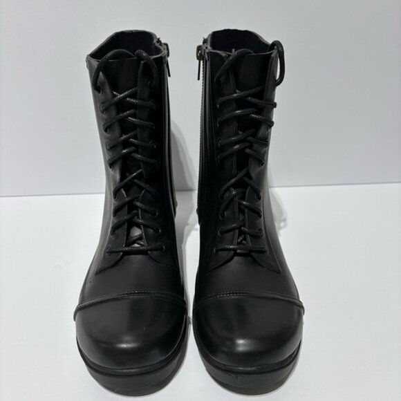 Steve Madden Women’s Troopa-R Black Lace-Up Boots, Size 7 M - Picture 3 of 7